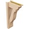 Ekena Millwork 6-in W x 14-in D x 26-in H Funston Trad Rough Cedar Woodgrain TimberThane Outlooker, Primed Tan OUTUR060X14X26FST04RCPR - alternate 6